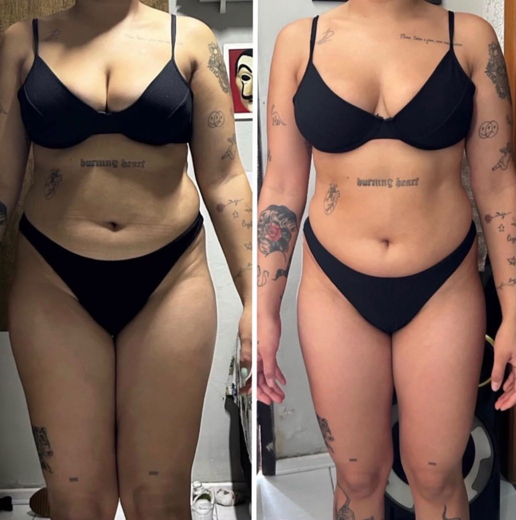 Antes e depois de aluno