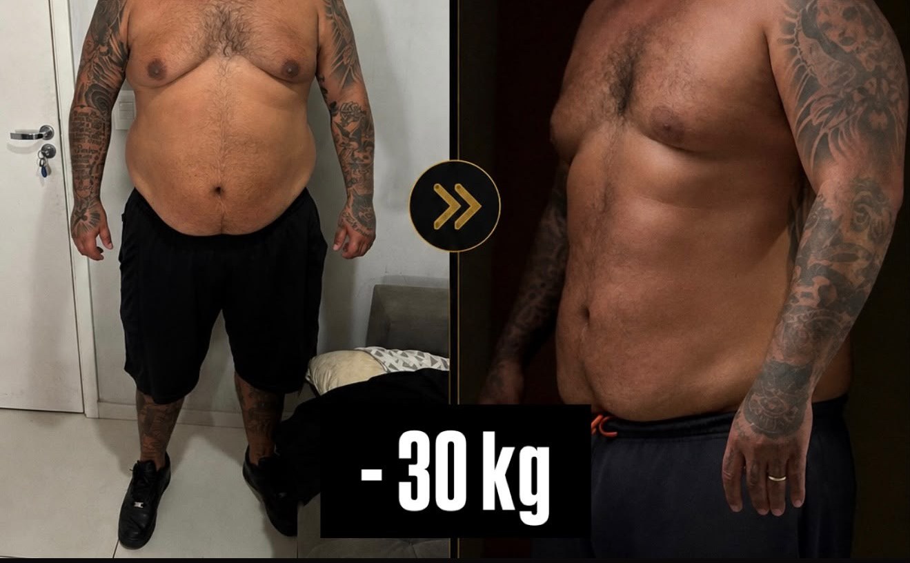 Antes e depois de aluno