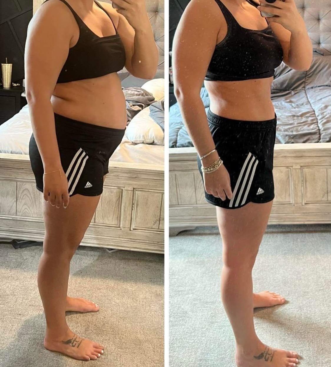 Antes e depois de aluno